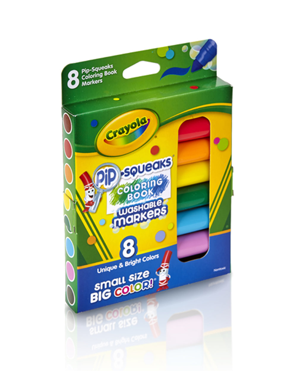 Crayola 8 Pieces Washable Coloring Book Pip-Squeaks Markers
