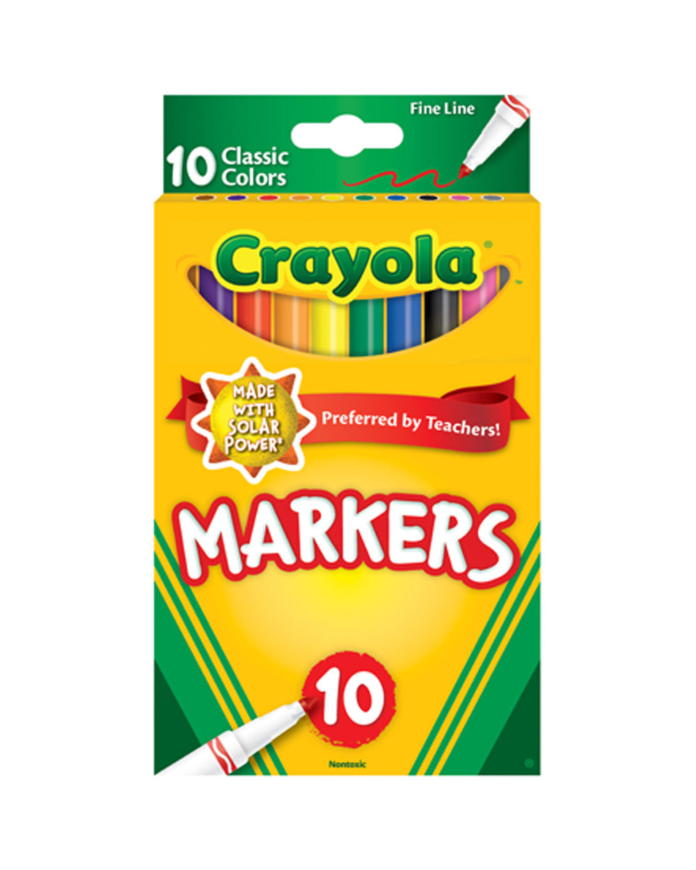 Crayola 10 Pieces Classic Fine Line ColorMax Markers