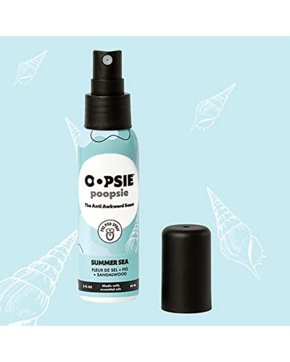 Oopsie Poopsie 2 Ounce Anti Awkward Scent Summer Sea