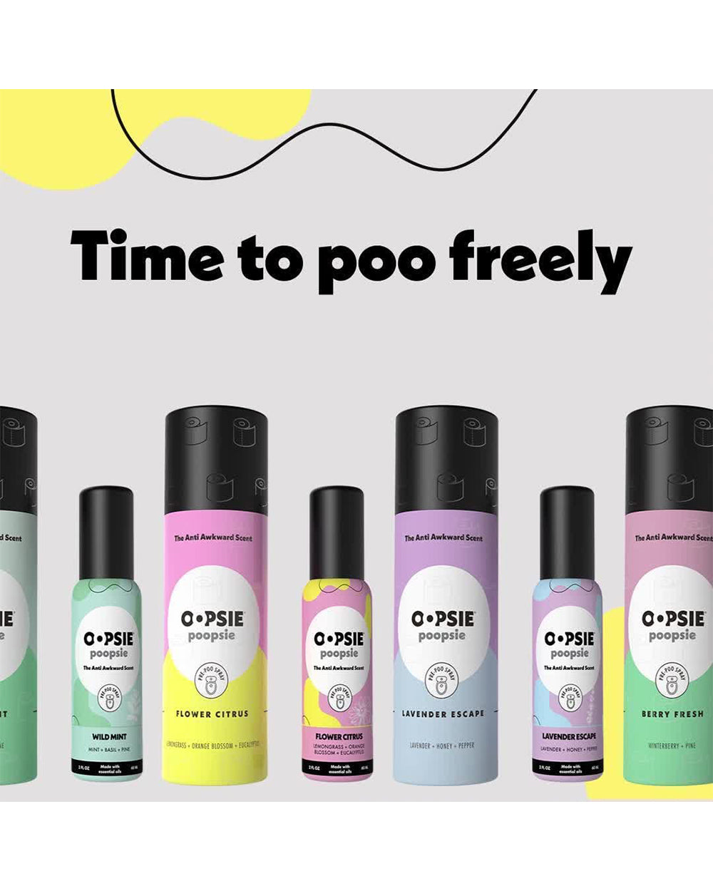 Oopsie Poopsie 2 Ounce Anti Awkward Scent Flower Citrus