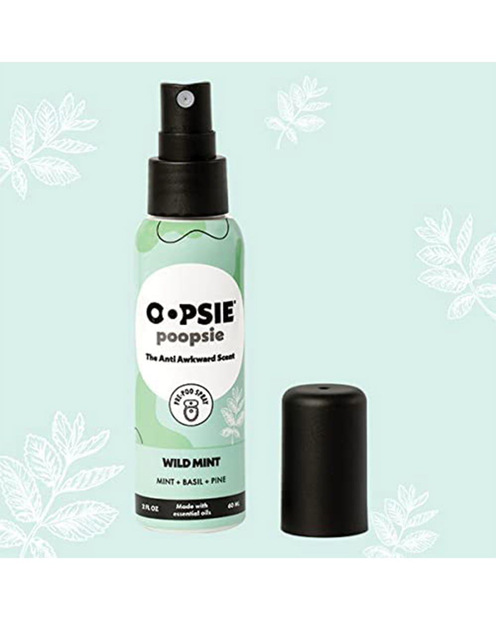 Oopsie Poopsie 2 Ounce Anti Awkward Scent Wild Mint