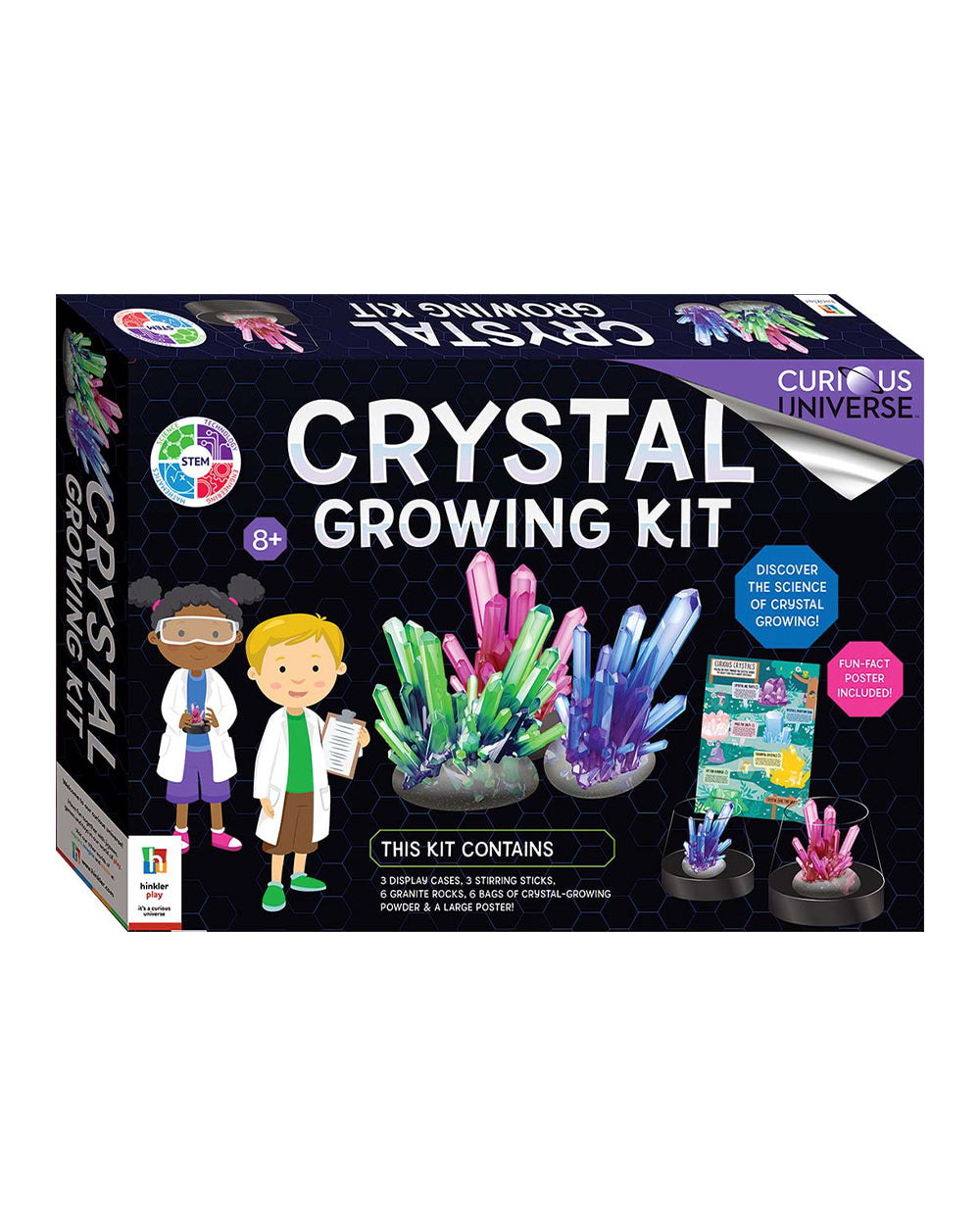 Hinkler Curious Universe Crystal Growing Kit