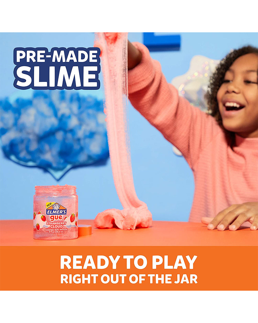 Elmer's Strawberry Cloud Premade Gue Jar 236.5ML