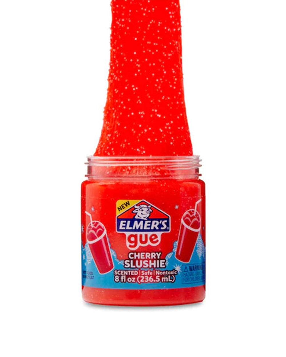 Elmer's Gue Cherry Red Slushie Premade Gue Slime 236.5ML