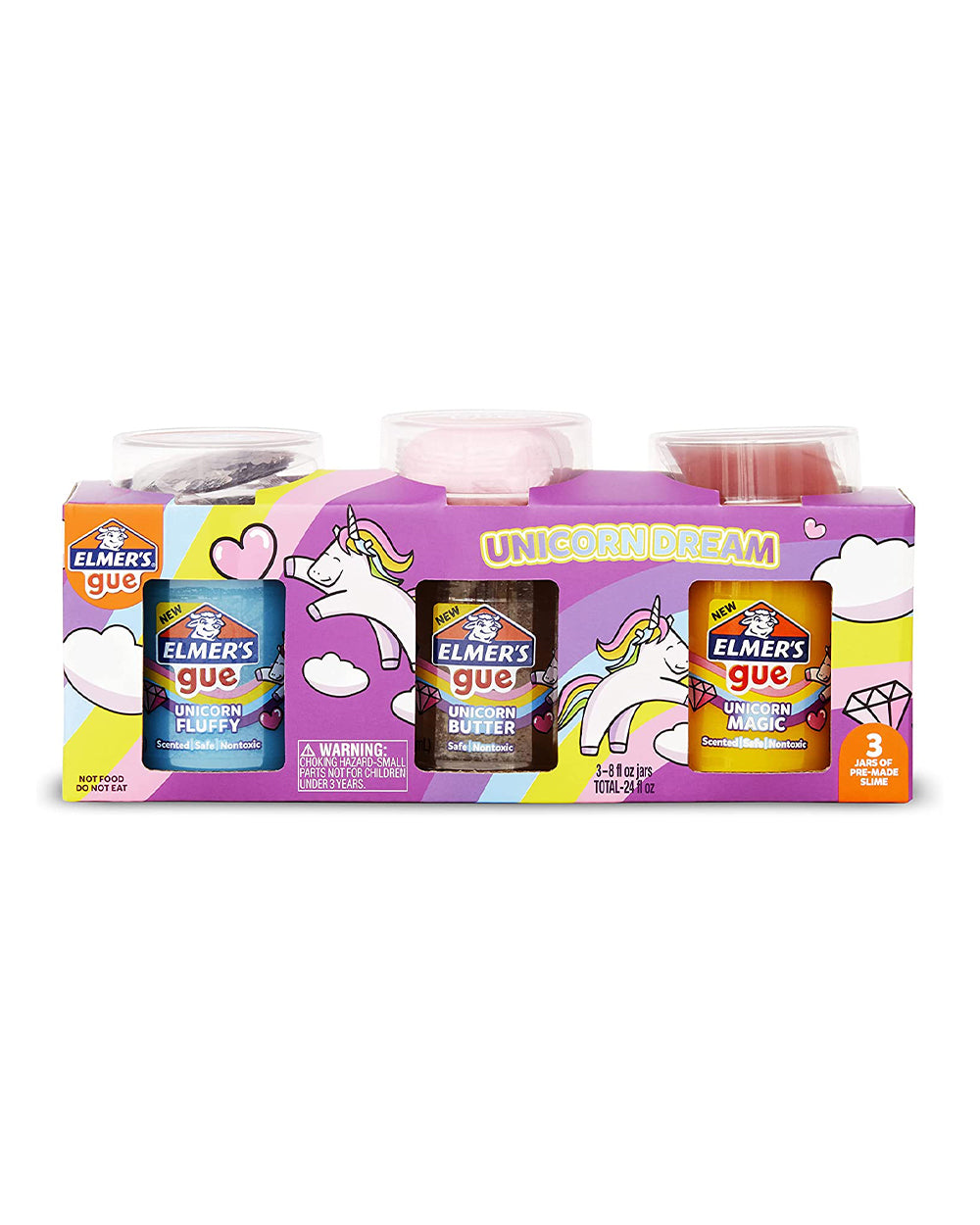 Elmer's Gue Premade Slime Unicorn Dream Slime Kit Pack of 3