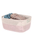 Simplify Sailor Knot Storage Tote Two Tone Large Blush