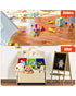 Cost Way Kids Wooden Toy Storage Unit Organizer with Rolling Toy Box and Plastic Bins
