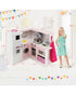 Cost Way Corner Play Kitchen Wooden Toy Set with Sound and Light