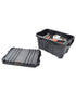 Tactix 45L Heavy Duty Storage Box 60.5 x 38.3 x 32.5 cm Black
