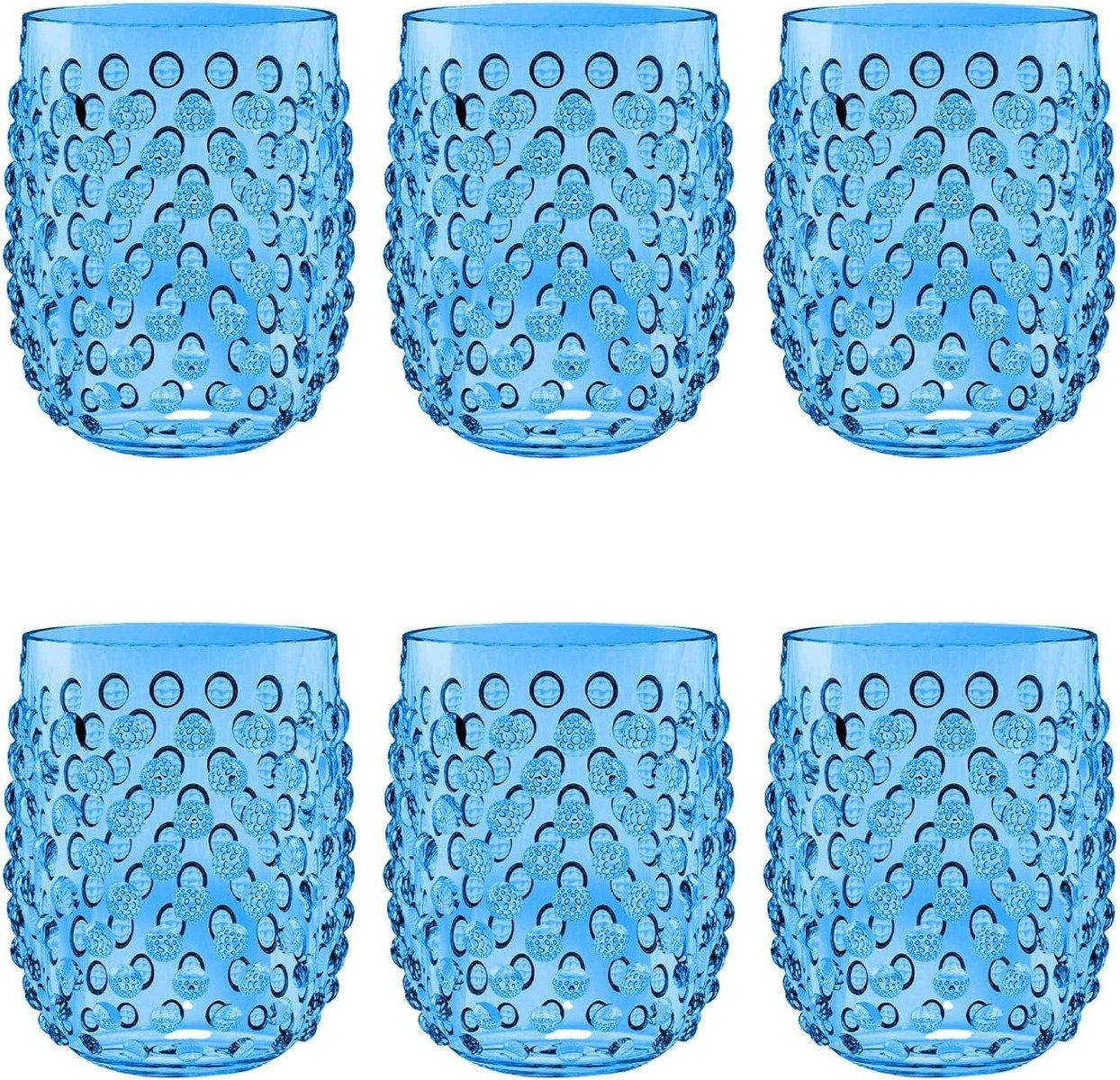 Tarhong 15oz Hobnail Stemless Cobalt Blue