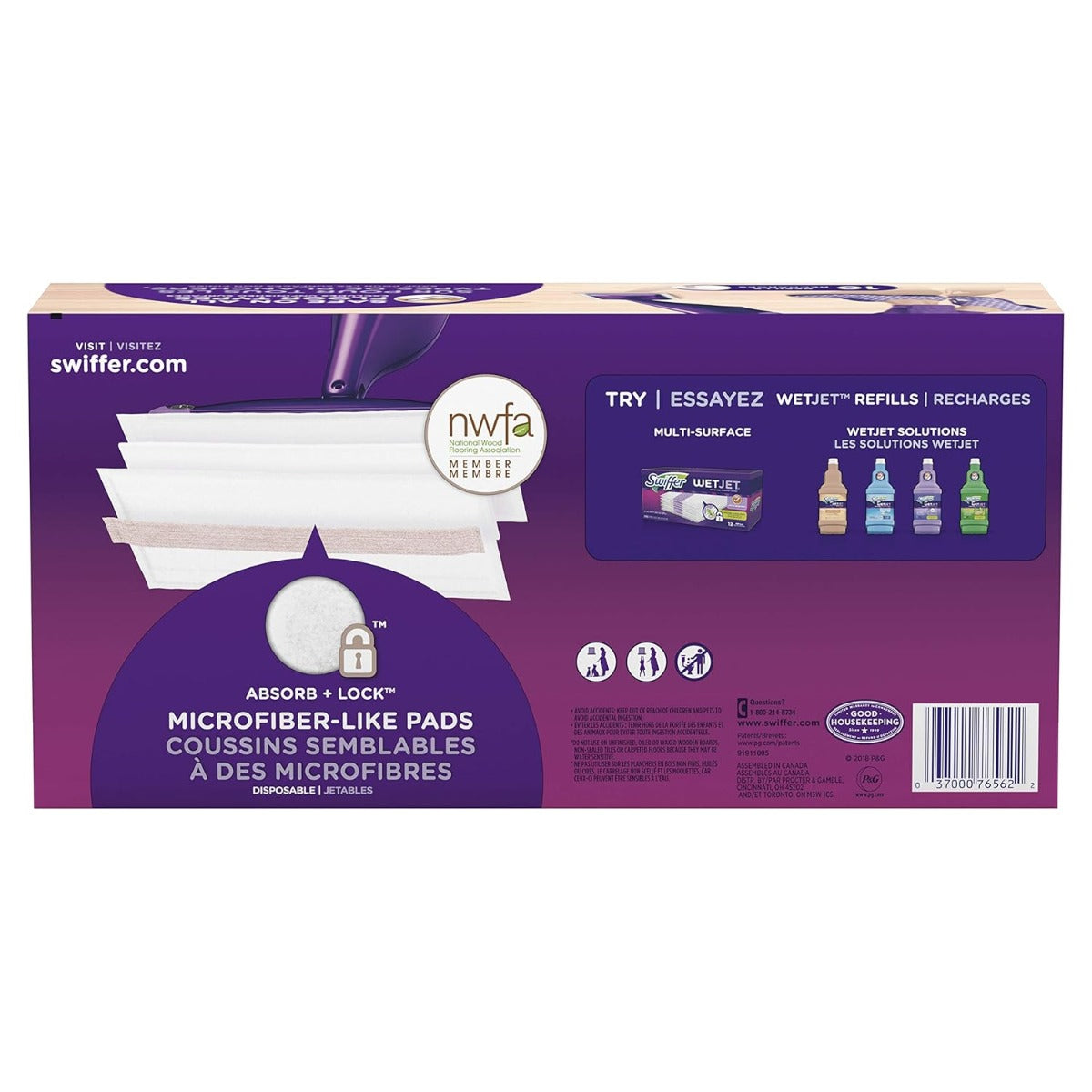 Swiffer WetJet Wood Mopping Pad Refill 12 Count