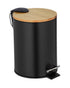 Wenko Pedal Bin Tortona Black Matt 3L