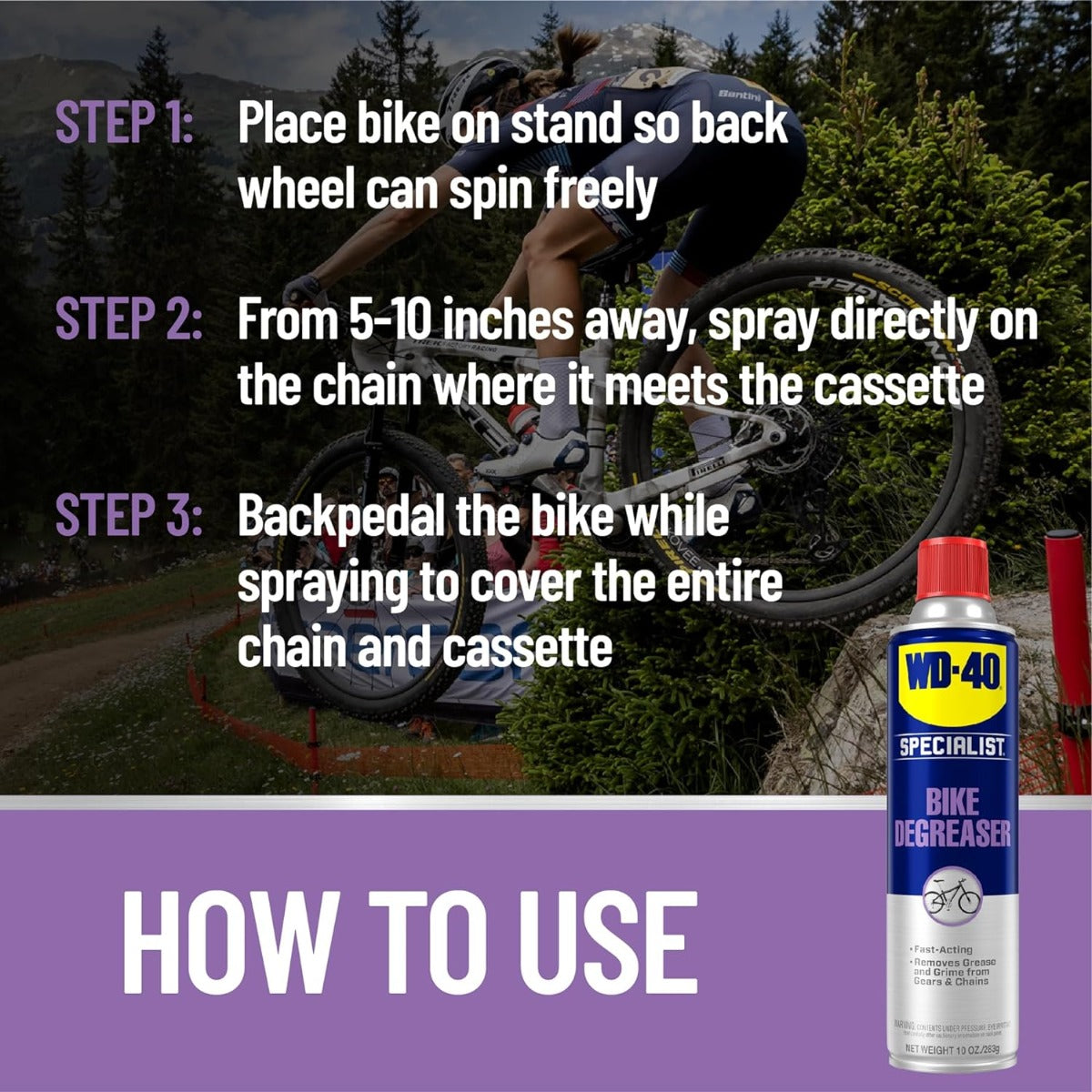 WD-40 Bike Chain Cleaner & Degreaser 10 Oz