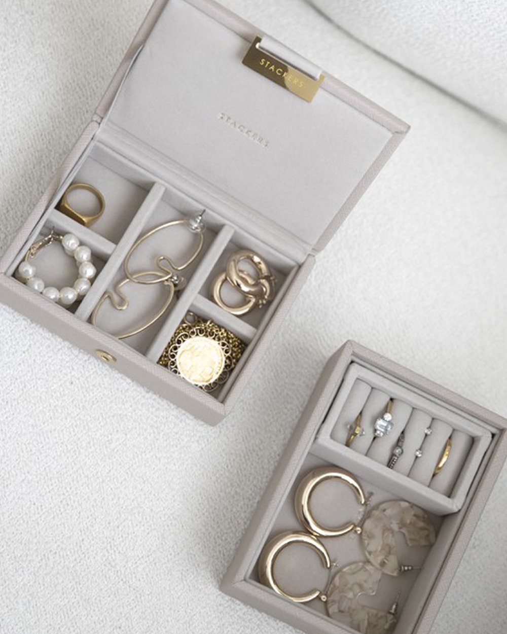 Stackers Micro Jewellery Box Taupe