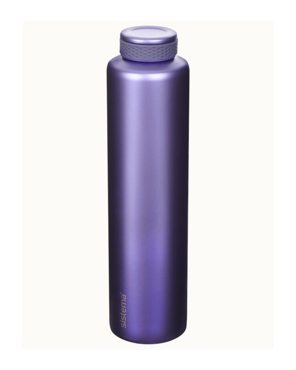 Sistema 600ML Chic Stainless Steel Bottle Purple