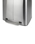 Wenko Pedal Bin Primo, Easy-Close, Stainless Steel 2 x 20 Liter
