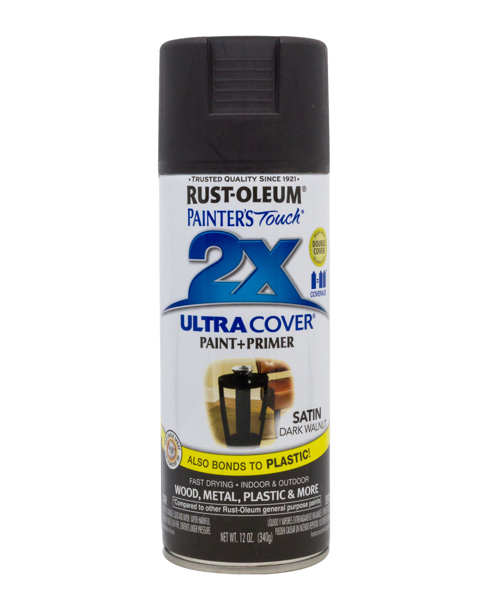 RustOleum Painters Touch 2X Ultra Cover Satin Dark Walnut 12oz