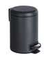 Wenko 3 Liter Pedal Bin Leman Black
