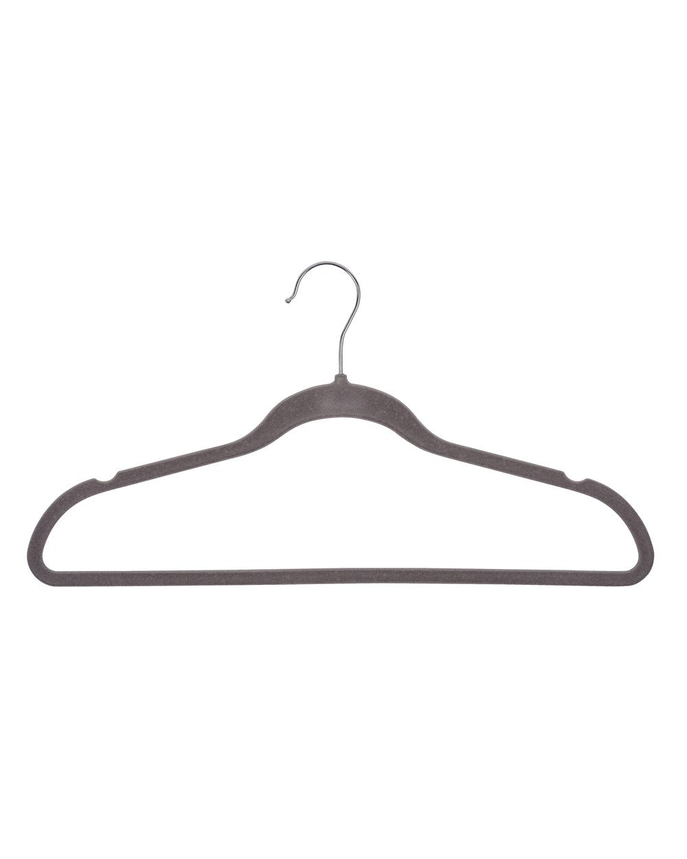 Wenko Flocking Hangers Set of 5 Grey