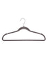 Wenko Flocking Hangers Set of 5 Grey