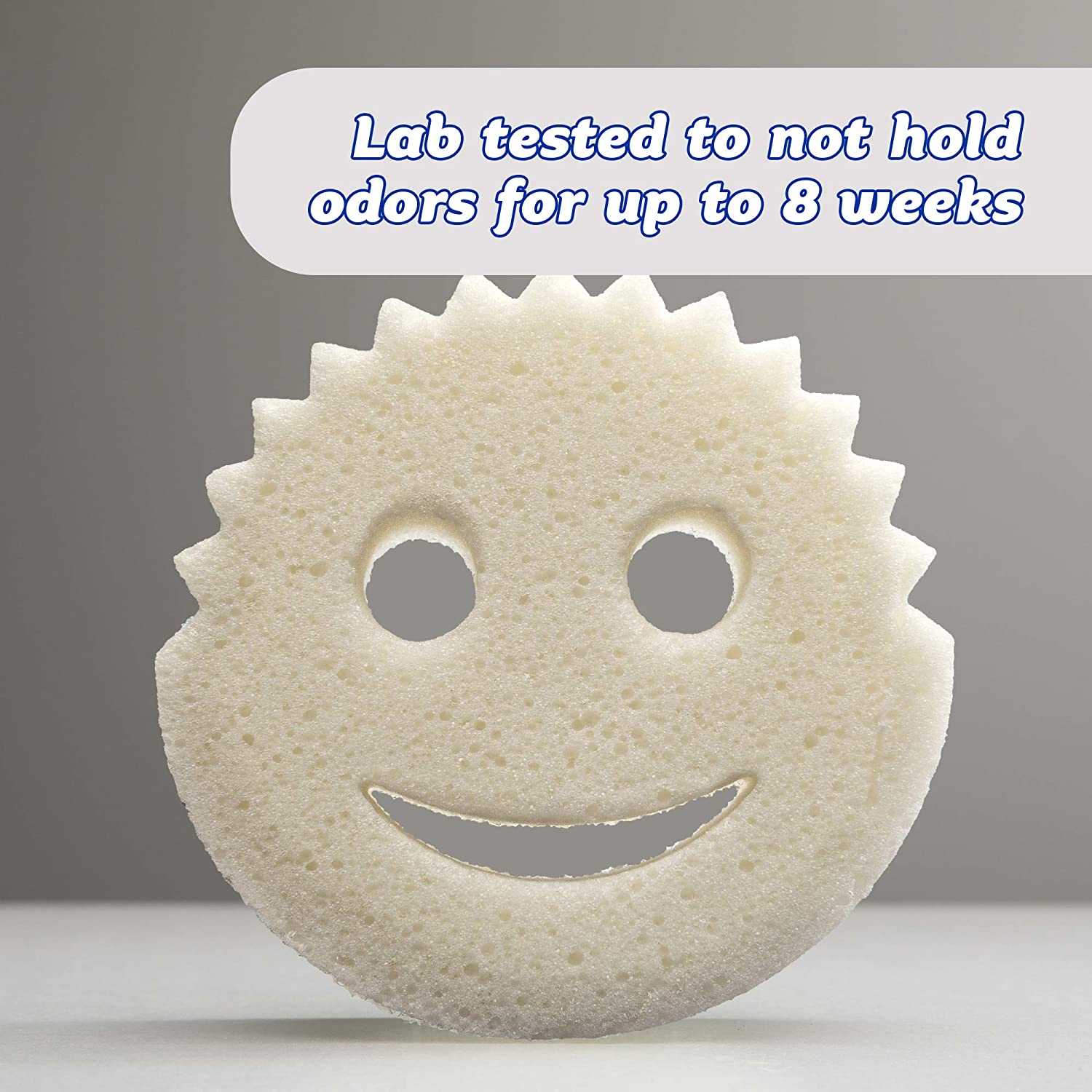 Scrub Daddy Scrub Mommy, Dual-Sided Scrubber & Sponge, Dye/Scratch Free White