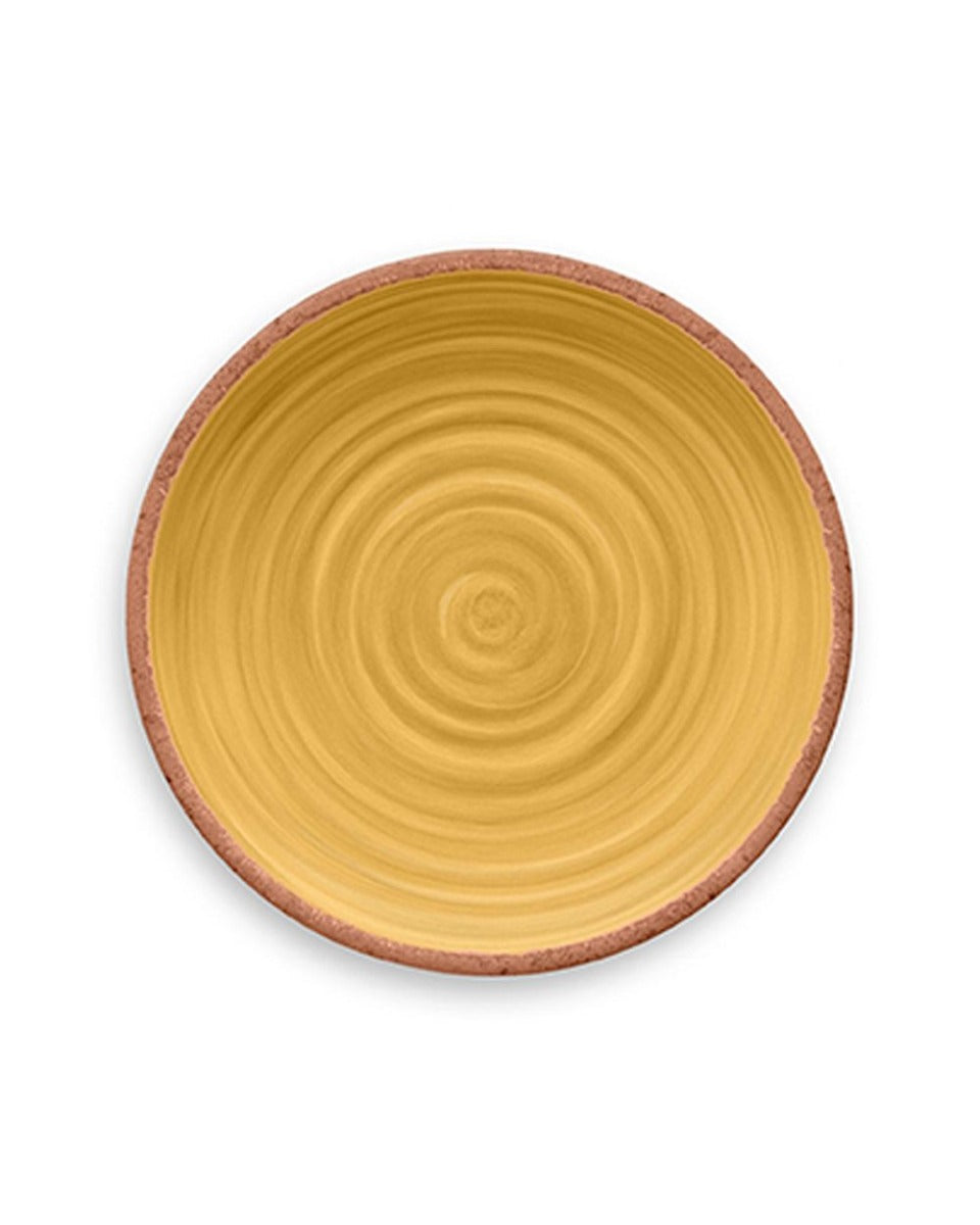 Tarhong Rustic Swirl Dinner Plate Yellow
