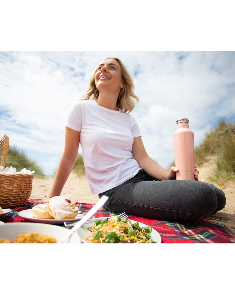 Typhoon 500ML Double Wall Stainless Steel Bottle Pink