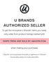 U Brands Magnetic Dry Erase Markers with Erasers Medium Point Pack of 6