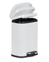 Wenko 5 Liter Pedal Bin Leno Easy Close White