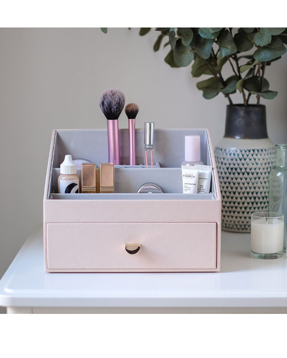 Stackers Makeup Organizer Caddy Blush Pink