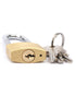 Terminator brand Long Shackle Brass Pad lock 30mm with 3 keys