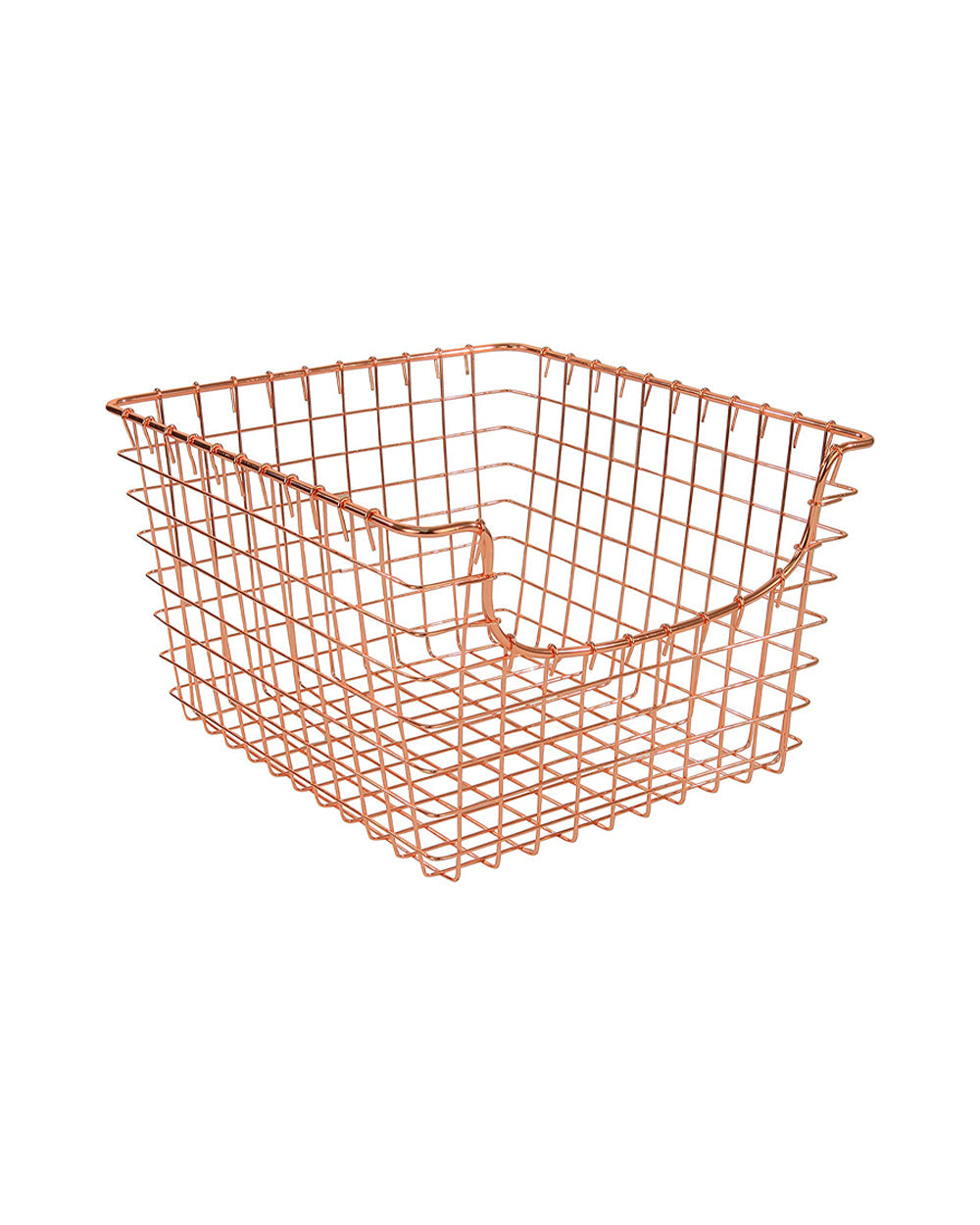 Spectrum Scoop Storage Basket Medium Copper