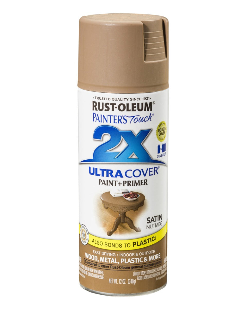 RustOleum PT 2X Ultra Cover Satin Nutmeg 12Oz