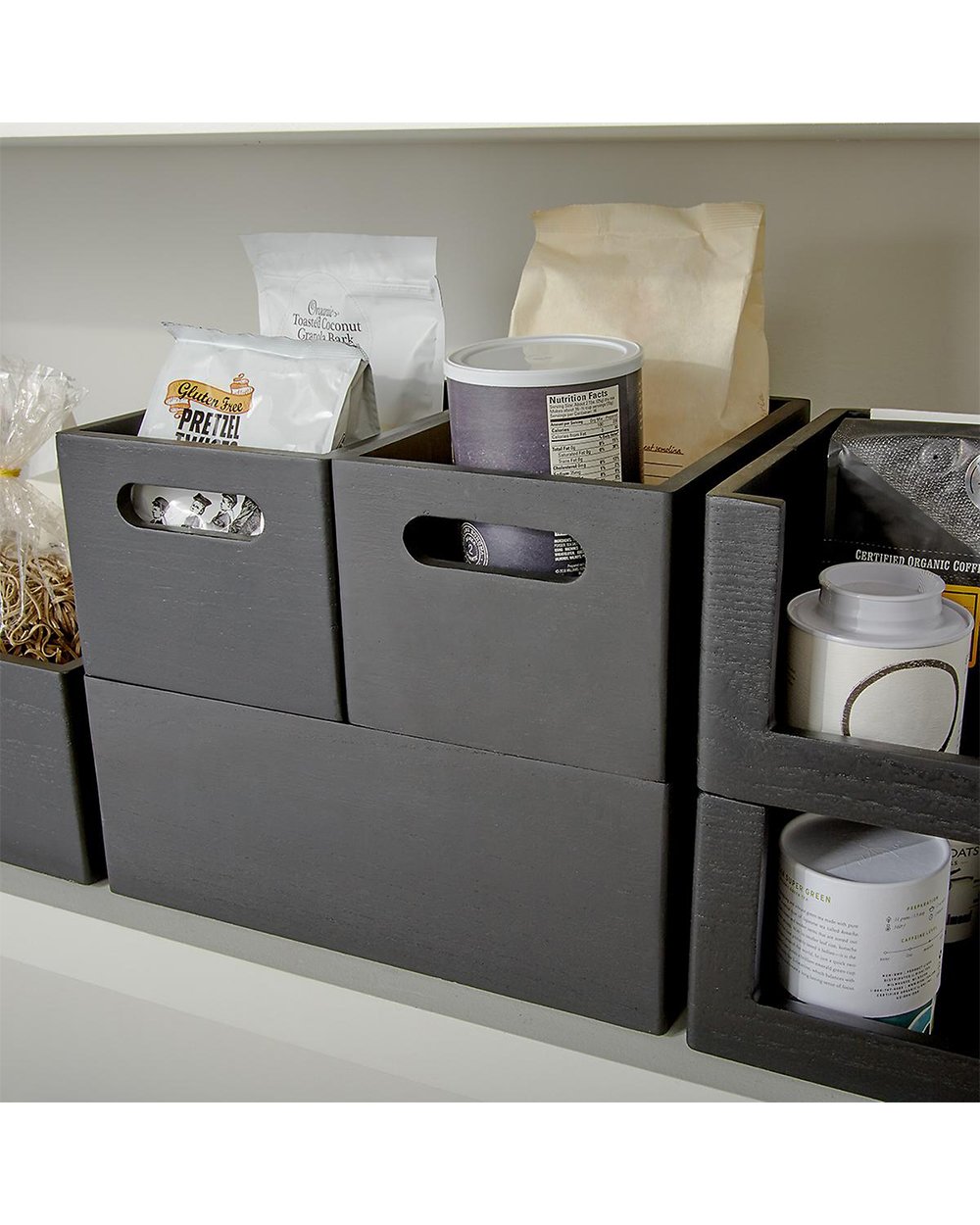 The Home Edit Narrow All Purpose Bin 10 x 7.5 x 6 inch Matte Black