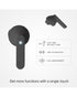 SBS Stereo Wireless Earphones 200 Mah Charging Base Touch Controls & Microphone Black