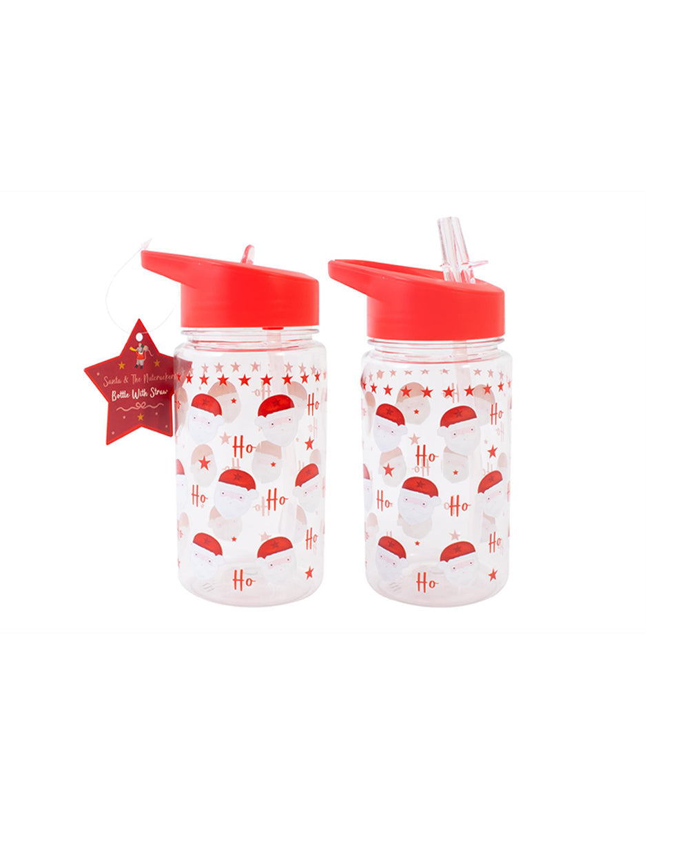 RSW Santa & The Nutcracker Bottle With Straw Assorted 1 Piece