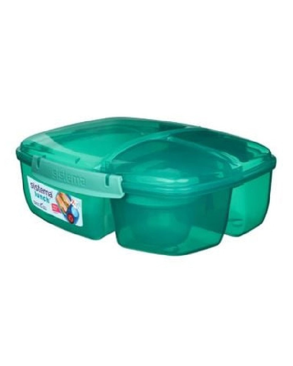 Sistema Triple Split Lunch & Yogurt 2L Teal
