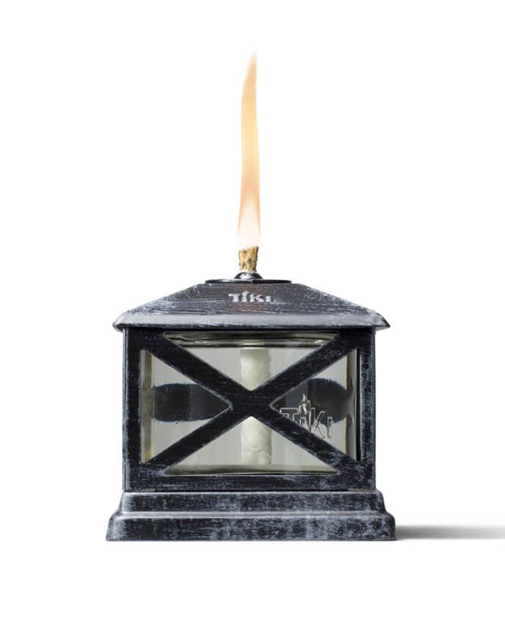 Tiki 5.5 inch Table Torch Glass & Metal Lantern