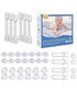 Sybils Childproofing 40pcs Home Safety Kit | 6 Adjustable Cabinet Locks | 4 Door Stoppers | 4 U Locks | 12 Corner Guards | 14 Socket Covers | Home Safeguarding | Ideal Gift For Newborns Proofing Safety Kit