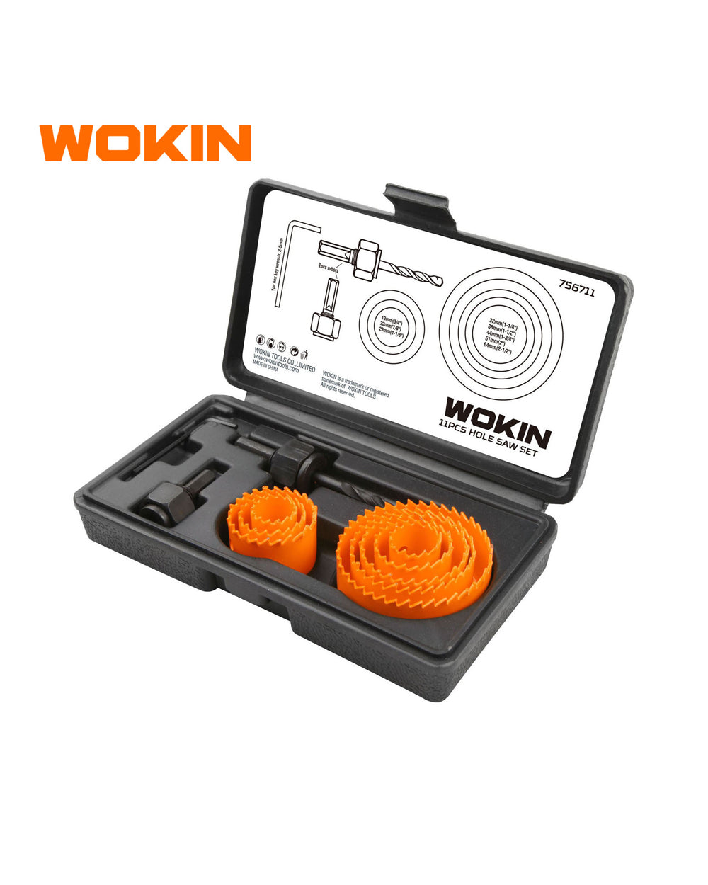 Wokin 11 Pieces Hole Saw Set