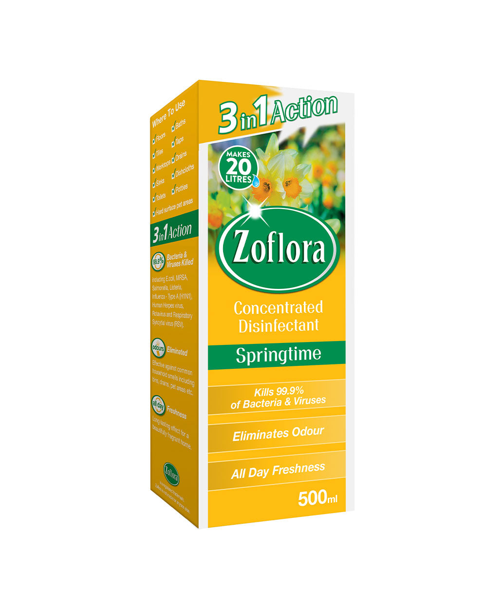 Zoflora, Multipurpose Concentrated Disinfectant, Springtime, 500ML