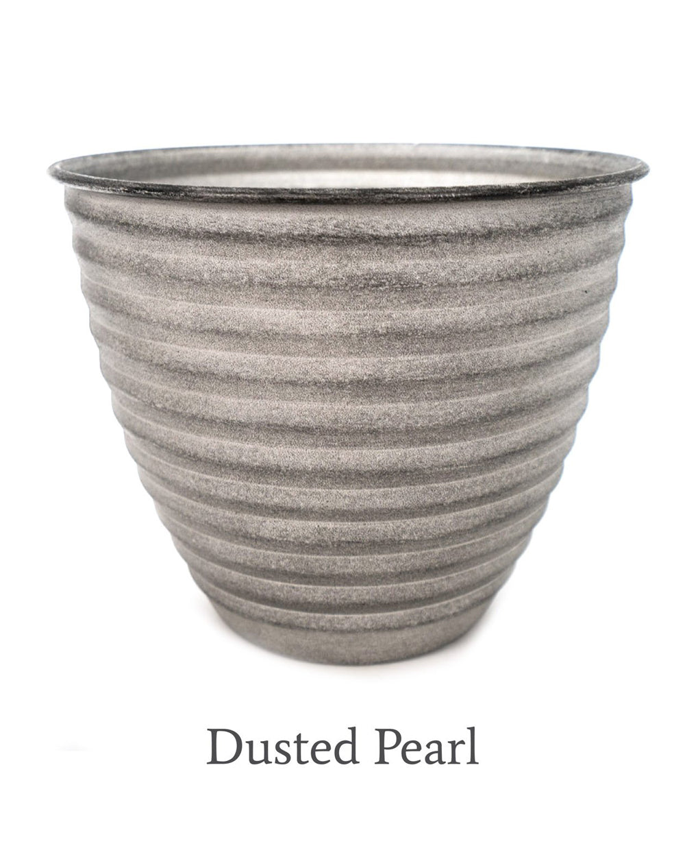 Robert Allen Woodsdale IronStone Plant Pot 6 Inch Dusted Pearl