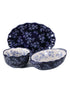 Temptations Floral Lace Side Series Set of 3 Piece Blue