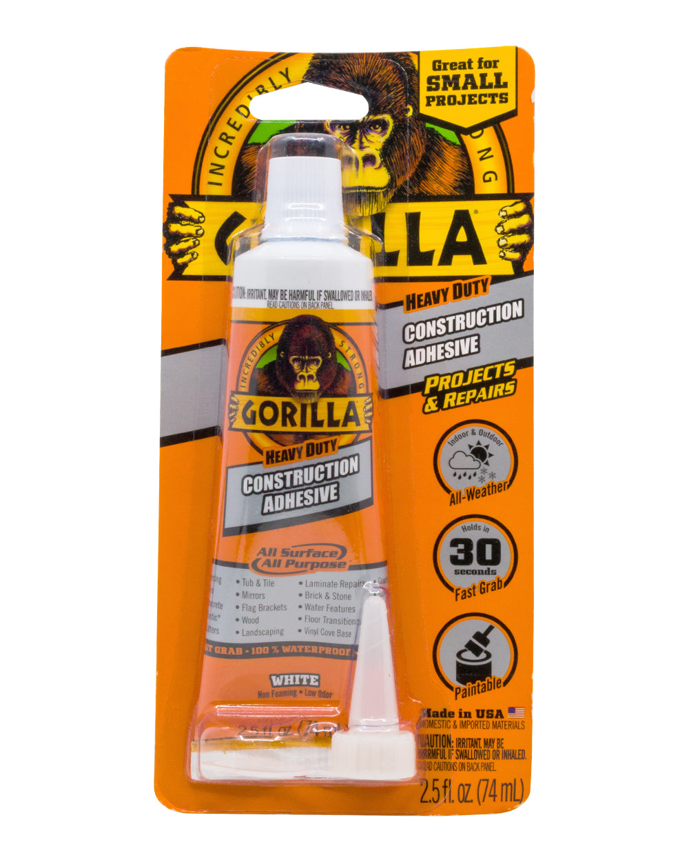 Gorilla Construction Adhesive 6.24 Oz