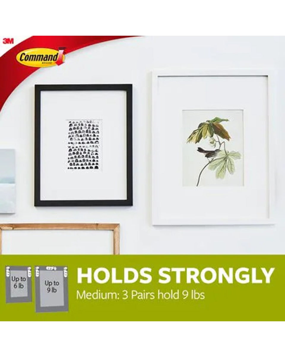 Command Medium Picture Hanging Strips Pack of 12 Pieces