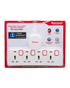 Oshtraco 4 Way Switched T Shaped Multi Socket