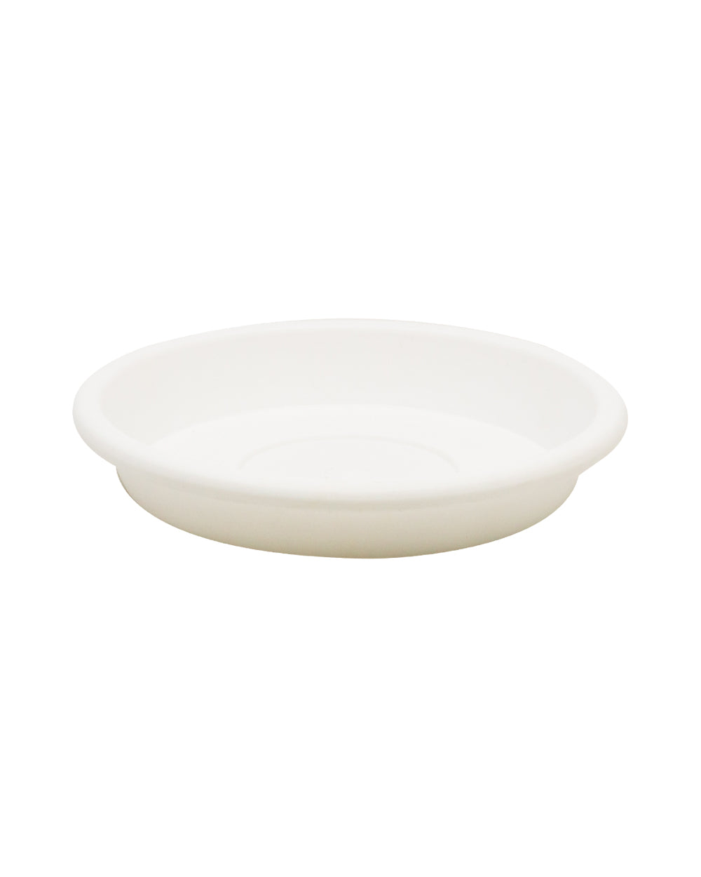 Cosmoplast Round Flower Pot 6 Inch Tray White