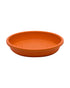 Cosmoplast Round Flower Pot Tray 8 Inch Terracotta