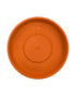 Cosmoplast Round Flower Pot 12 Inch Tray Terracotta