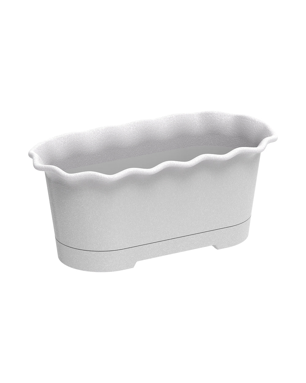 Cosmoplast Oval Planter 15 inch White